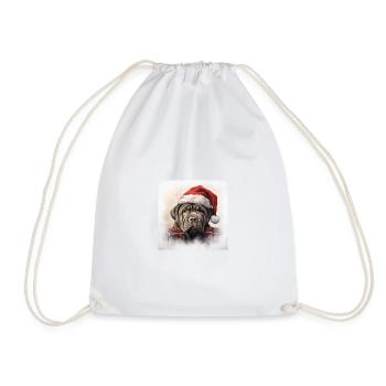 Weihnachten Mastino Napoletano - Turnbeutel - Weiß - Vorne