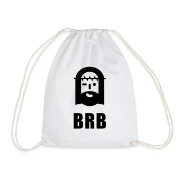 BRB Jesus witzige Geschenkidee für Christen Ostern - Turnbeutel - Weiß - Vorne