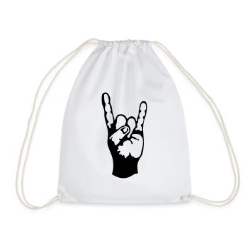 symbole hard rock signe 230723 - Sac de sport léger - blanc - Devant
