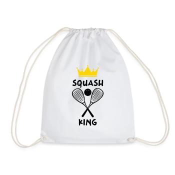 Le Roi du Squash - Squash King - Sac de sport léger - blanc - Devant