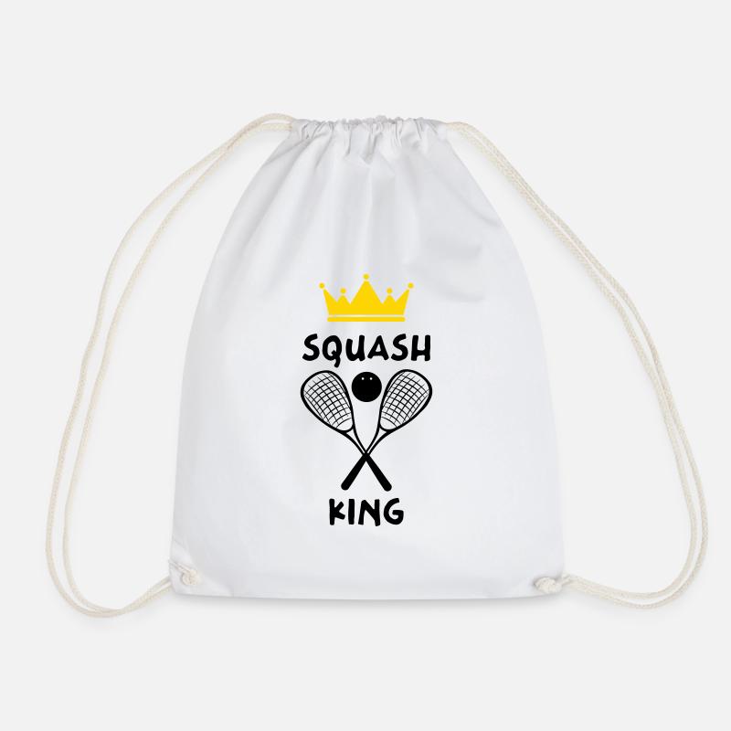 Le Roi du Squash - Squash King - Sac de sport léger - blanc
