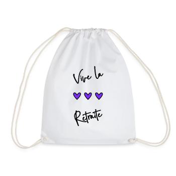 RETRAITE. BONNE RETRAITE. JOYEUSE RETRAITE - Sac de sport léger - blanc - Devant