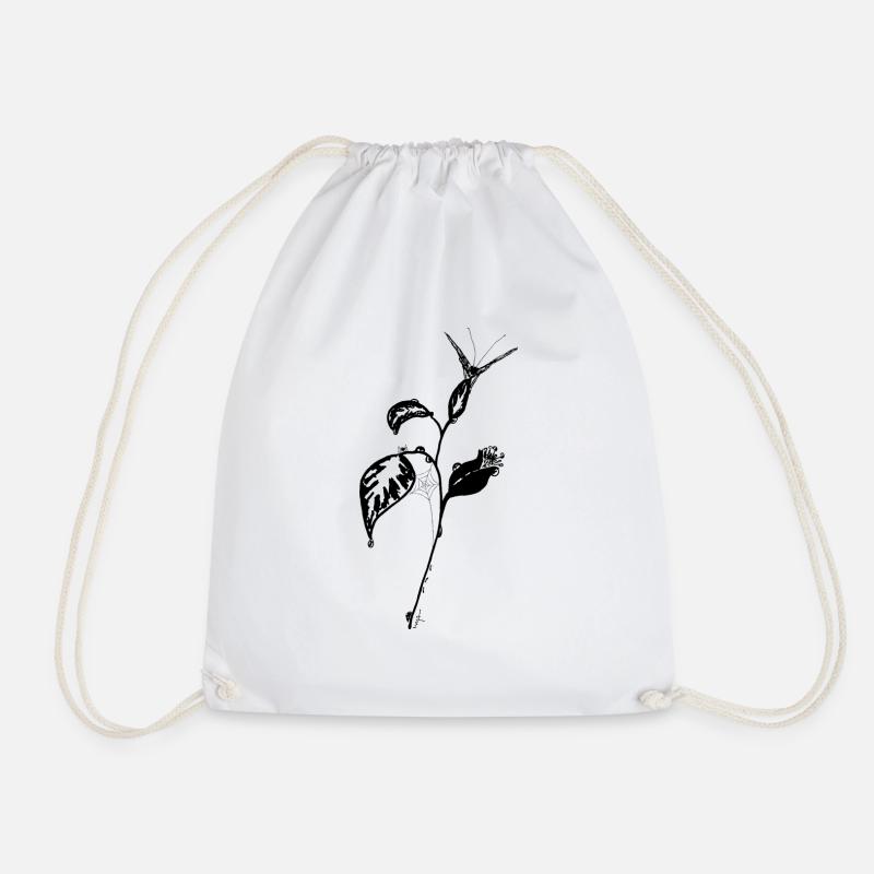 Life - Drawstring Bag - white