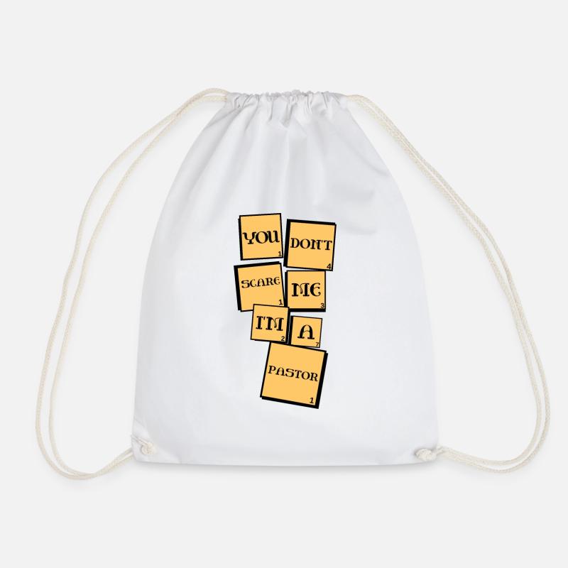 Tu ne me fais pas peur, je suis pasteur - Sac de sport léger - blanc