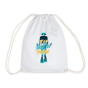 C’est un grand jour pour la plongée - Sac de sport léger - blanc - Devant