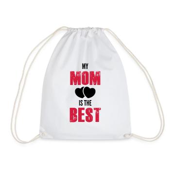 maman c'est la meilleure / cadeau enfant - Sac de sport léger - blanc - Devant