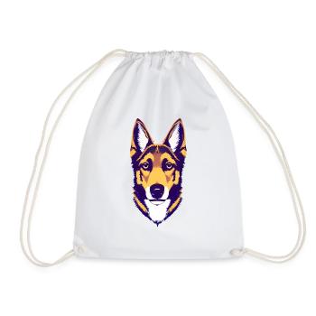 Berger allemand Propriétaire de chien Chien Chien Propriétaire de chien - Sac de sport léger - blanc - Devant