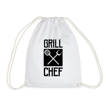 Grill Chef - Drawstring Bag - white - Front