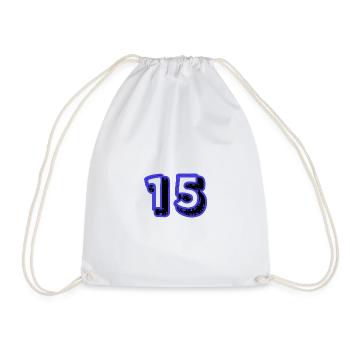 15. 15 ANS. 15e ANNIVERSAIRE. ANNIVERSAIRE 15 ANS. - Sac de sport léger - blanc - Devant