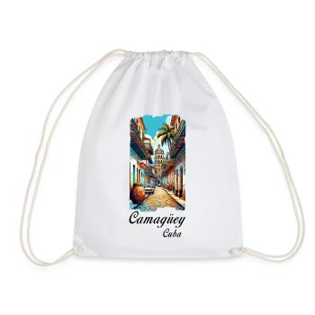 Conception de voyages à Camagüey et à Cuba - Sac de sport léger - blanc - Devant