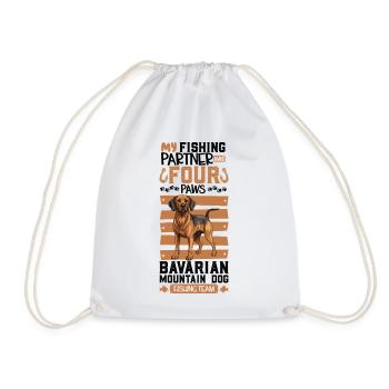 Chien de pêche et chien de montagne bavarois - Sac de sport léger - blanc - Devant