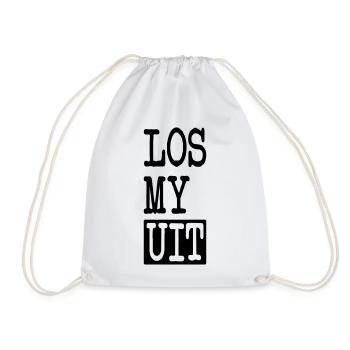 LOS MY UIT - Drawstring Bag - white - Front