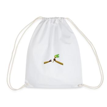 Congo - Passing of the Flame Zaire - Drawstring Bag - white - Front