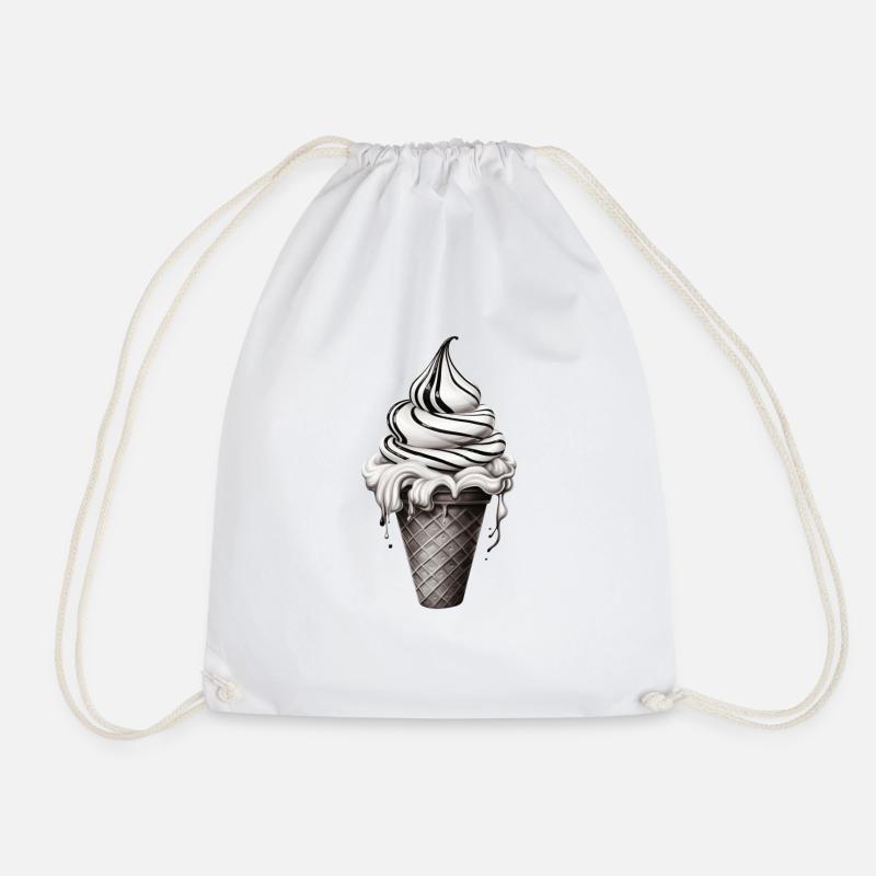 Eiscreme - Turnbeutel - Weiß