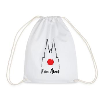 Carnival Kölle Alaaf at Cologne Cathedral - Drawstring Bag - white - Front