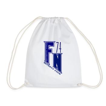 FN SEVENTY FOUR bleu - Sac de sport léger - blanc - Devant