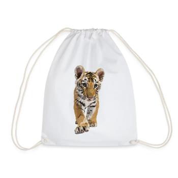 Bengal tiger - Drawstring Bag - white - Front