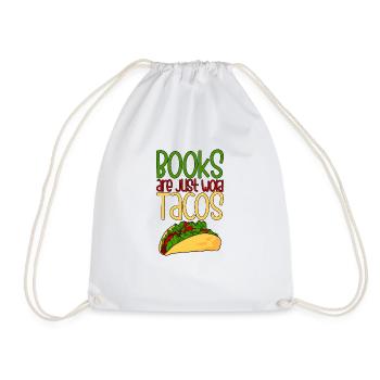 Les livres ne sont que des mots Tacos 4 - Sac de sport léger - blanc - Devant