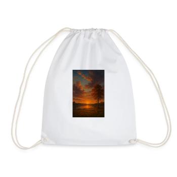 Sunset - Drawstring Bag - white - Front