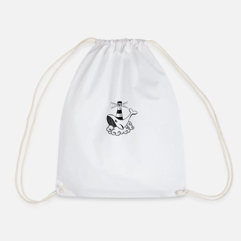 Baleine sur Cloud Nine - Sac de sport léger - blanc