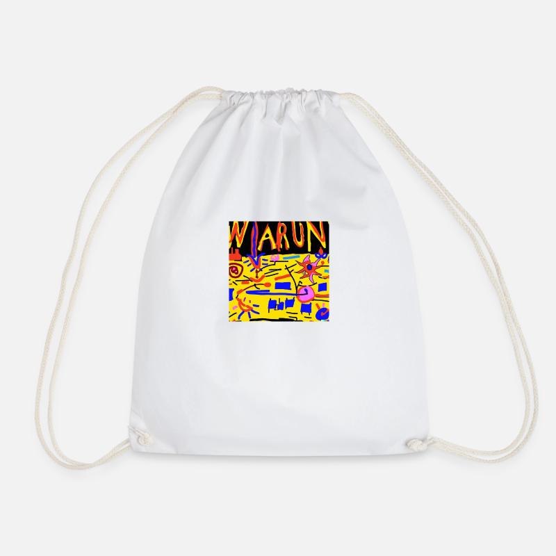 warun - Drawstring Bag - white