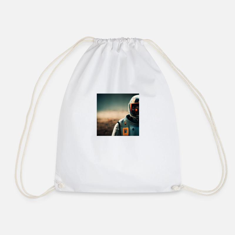 Astronaut - Drawstring Bag - white
