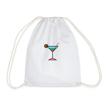 Summer cocktails! - Drawstring Bag - white - Front