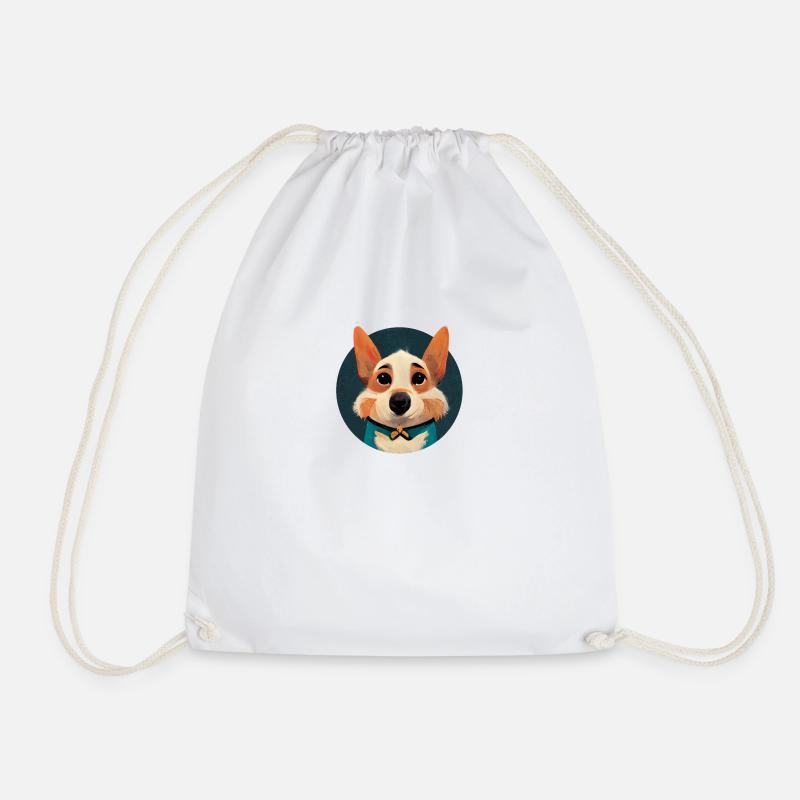 Corgi adolescent - Sac de sport léger - blanc