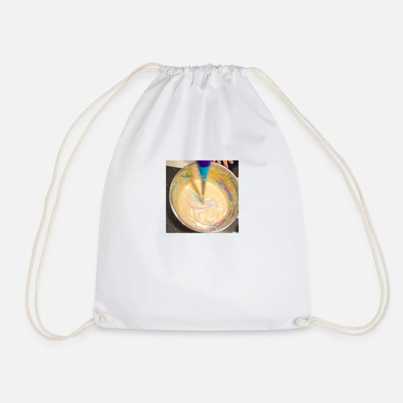 A Unicorn mixing Since - Drawstring Bag - white