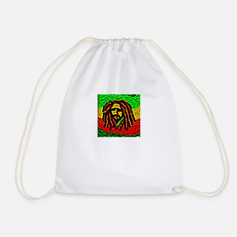 Van Gogh Rasta Flagge RastaMan - Turnbeutel - Weiß