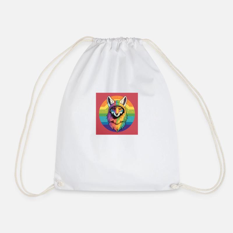 LGBTQ FOX - Turnbeutel - Weiß