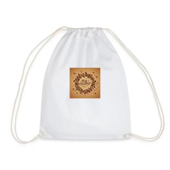 Marry Christmas - Drawstring Bag - white - Front