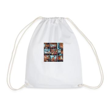 Winter Café - Drawstring Bag - white - Front