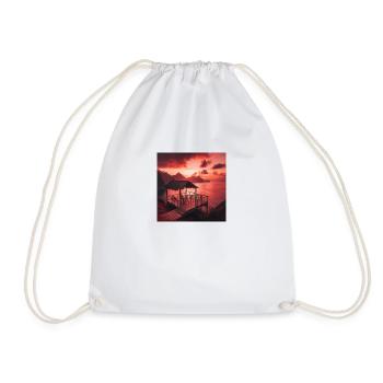 A café at the edge of the world - Drawstring Bag - white - Front