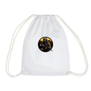 Soldat de l’armée Sniper Soldat Logo - Sac de sport léger - blanc - Devant