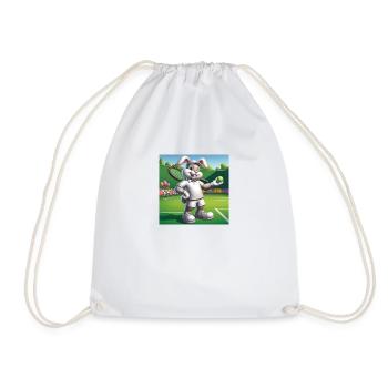 Lapin de Pâques Tennis - Sac de sport léger - blanc - Devant