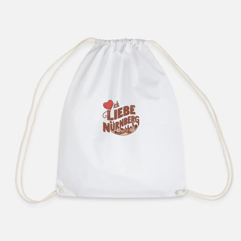 Ich liebe Nürnberg - Drawstring Bag - white