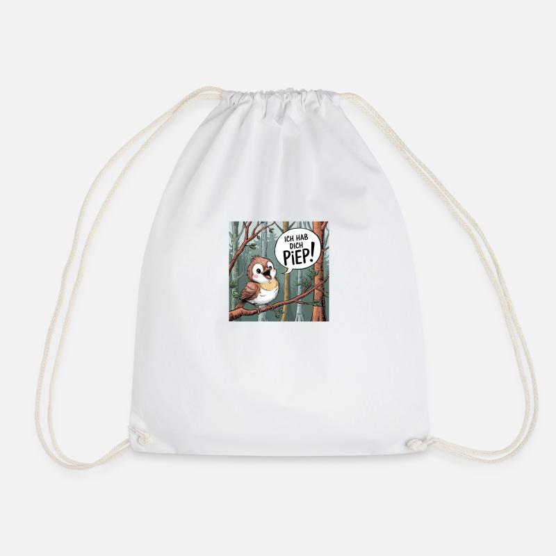 Vogel: I've got you peep - Drawstring Bag - white