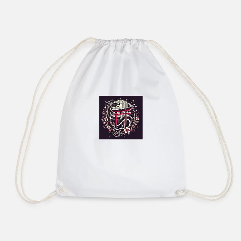 JADragun - Drawstring Bag - white