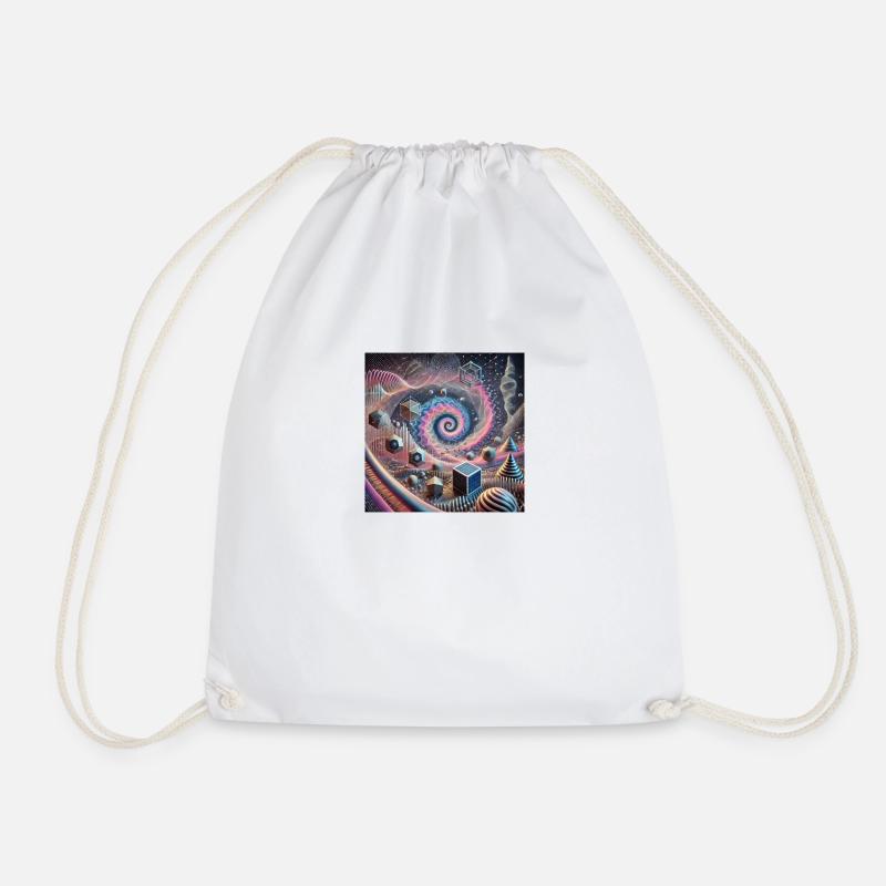 DANTE ALEGRIA - Drawstring Bag - white