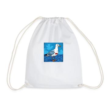 Moin, vous les pirates de la plage - Sac de sport léger - blanc - Devant
