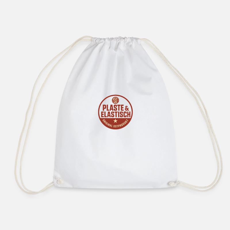 Plaste & Elastisch – Original Ostprodukt - Turnbeutel - Weiß