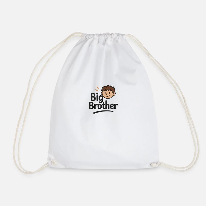 Big Brother - Drawstring Bag - white