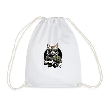 Chat Airsoft Chat Chat Jouant Airsoft Cadeau Militaire - Sac de sport léger - blanc - Devant