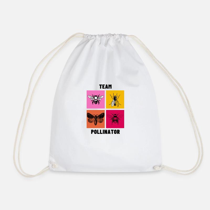 Team Pollinator v2 - Turnbeutel - Weiß