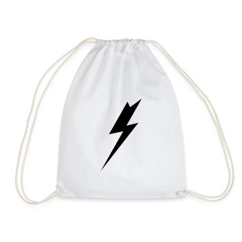 lightning - Drawstring Bag - white - Front