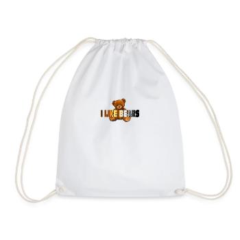 Gay bear - Drawstring Bag - white - Front