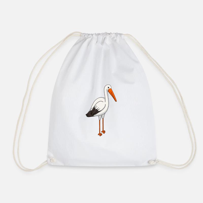 Storch - Turnbeutel - Weiß