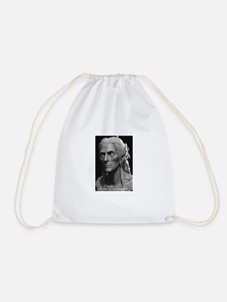 Gain Experience - 3D Render - Drawstring Bag - white