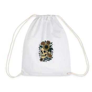Crâne Botanique - Sac de sport léger - blanc - Devant